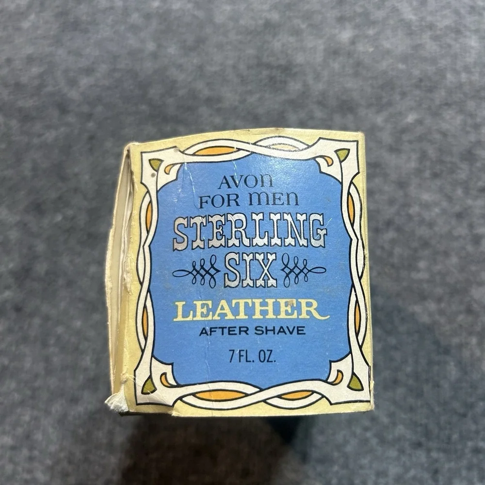 Avon Sterling Six Leather Aftershave Fluid Regular Size 7 fl oz Full Bottle